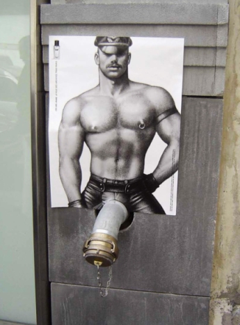 Some of the marketing for Tom of Finland.