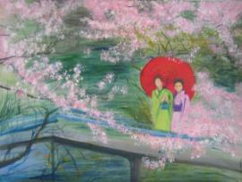 geishas-and-cherry-blossom-lizzy-forrester