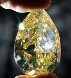 The famous Cora "Sun Drop" yellow diamond. Source: www.people.com.cn