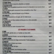 Regular menu, page 2.