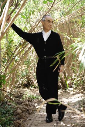 Serge Lutens in the Palmeraie Gardens, Morocco. Photo: Patrice Nagel, courtesy of Serge Lutens and Shiseido, France. 