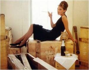 Audrey Hepburn in "Breakfast at Tiffany's."